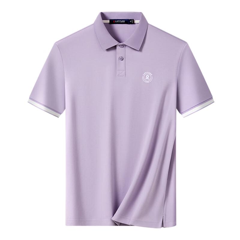 MONTAGUT Men's Silk Blend Anti-Bacterial Solid Polo Shirt