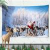 Christmas Atmosphere Tapestry Celebrate Festival Christmas Tree Living Room Home Wall Background Hanging Decorative Tapestry