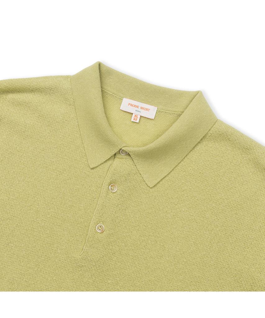 PRODESHIRT Vintage Linen Pique Polo Knit (Herb)