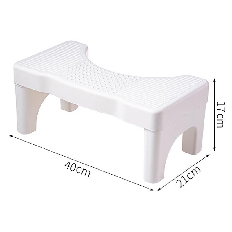 

Нескользящая подставка для ног для ванной и туалета, табурет для приседаний белый