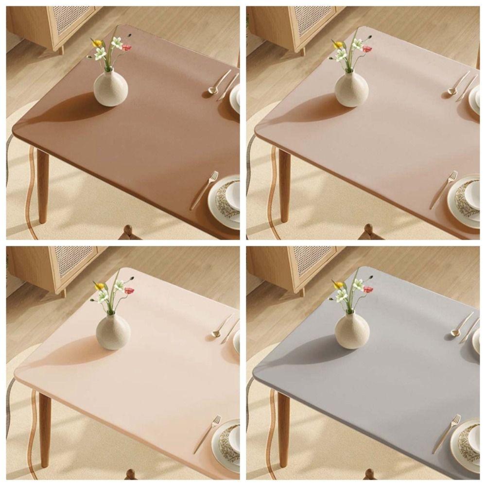 Smooth Imitation Sheepskin Tablecloth Rectangular Desk Protection Cover  Dining