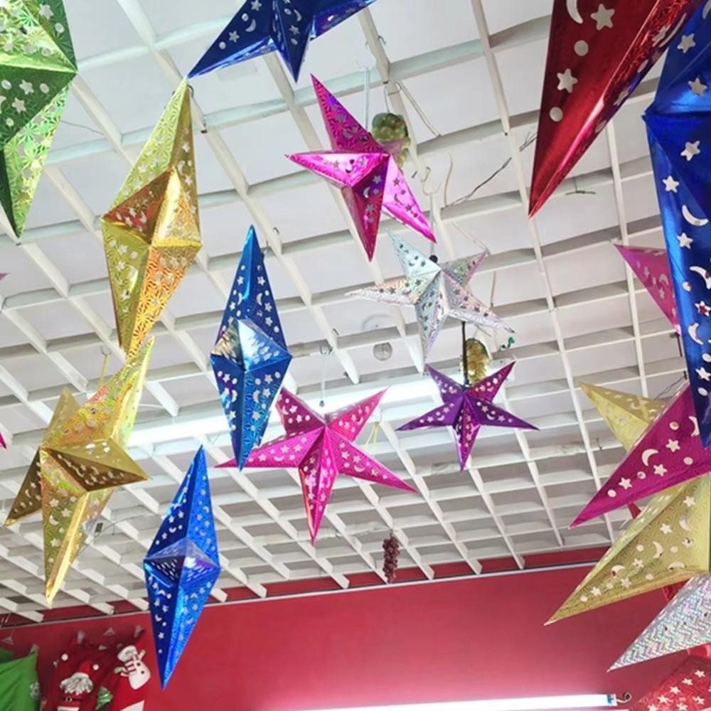 45cm Christmas Pendant Decoration Paper Star Paper Lantern  Home Decor