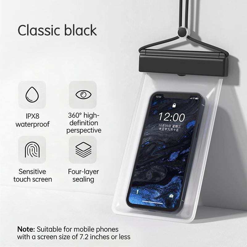 Universelle Transparente Wasserdichte Touchscreen-Handytasche Für Outdoor-Tauchen Und Schwimmen Crossbody-Handyhülle