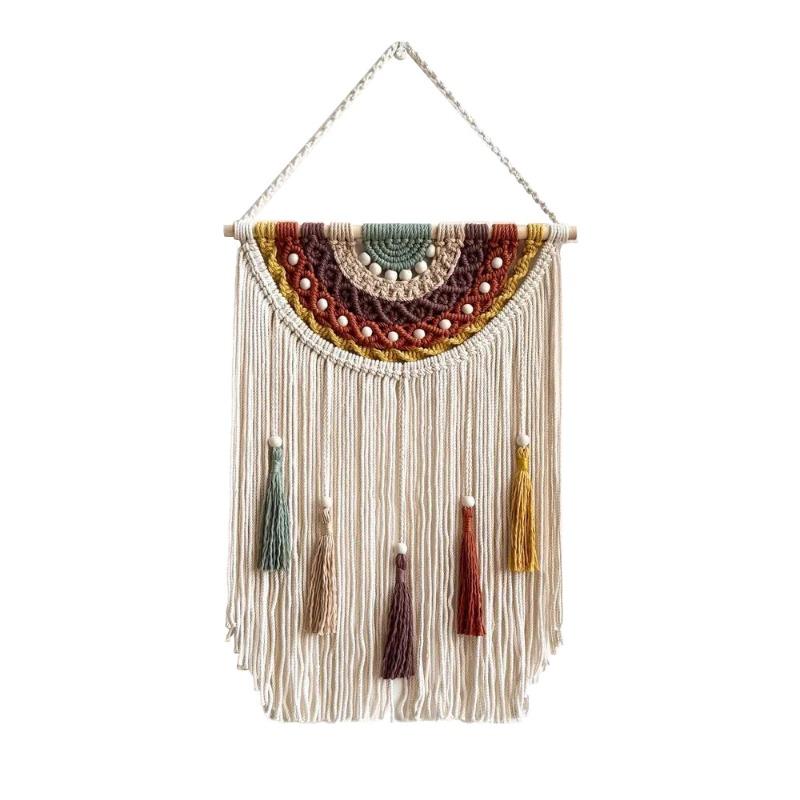 Home Decor Wall Hanging Ornament Colorful Wall Pendant for Hotel Homestay Bedroom Headboard Background Decoration