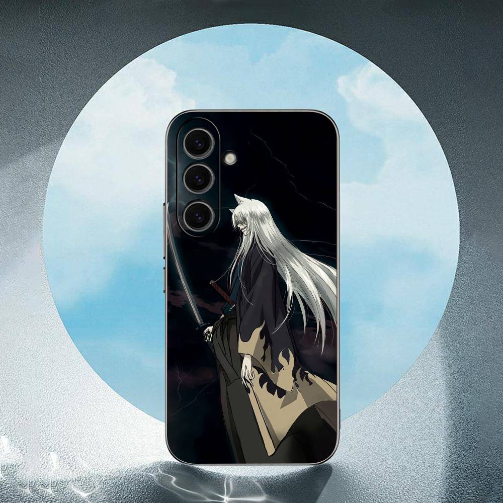 T-Tomoe Kamisama Luxury Black Phone Case For Samsung Galaxy S23 S24 S25 Ultra S22 Plus S21
