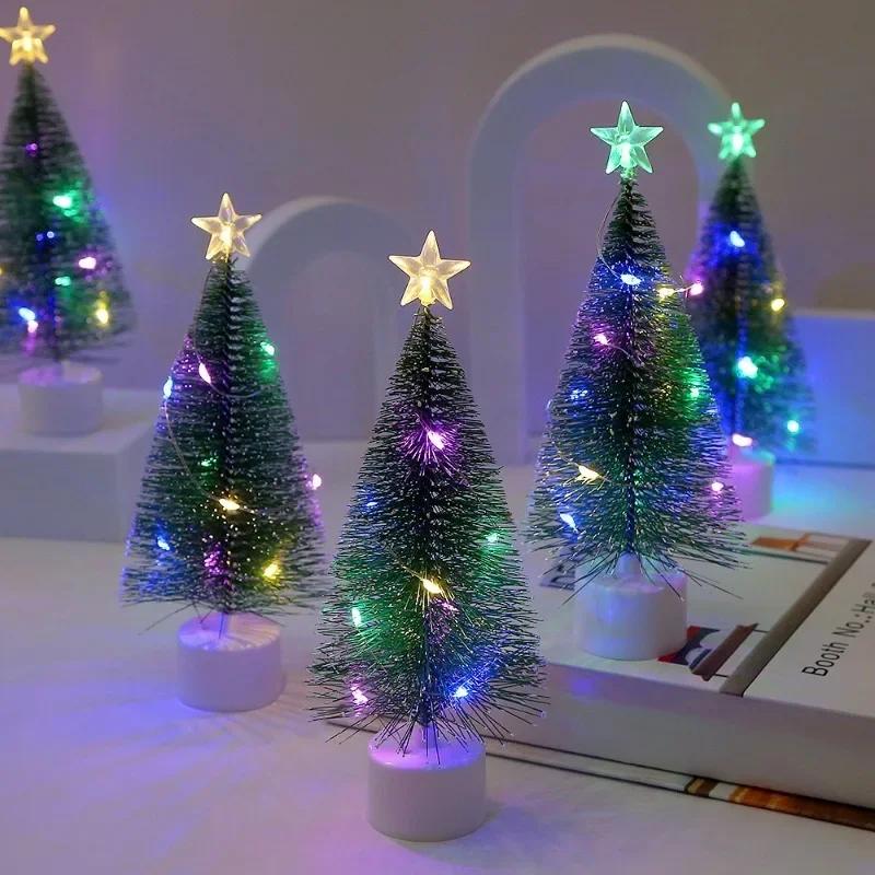 1/3PCS Christmas Tree Night Light Pine Needle String Lights Battery Powered for Home Desktop Decor New Year Party Gift Decor