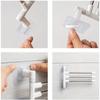 Bathroom Non Perforated Wall Mounted Rotating Towel Rack, 3rd and 5th Floor Hanging Poles, High-quality Stainless Steel Pipes