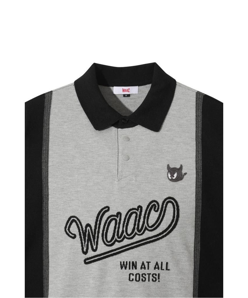 WAAC Waac Logo Relaxed Fit Knit Polo Wmwas26106Gyl