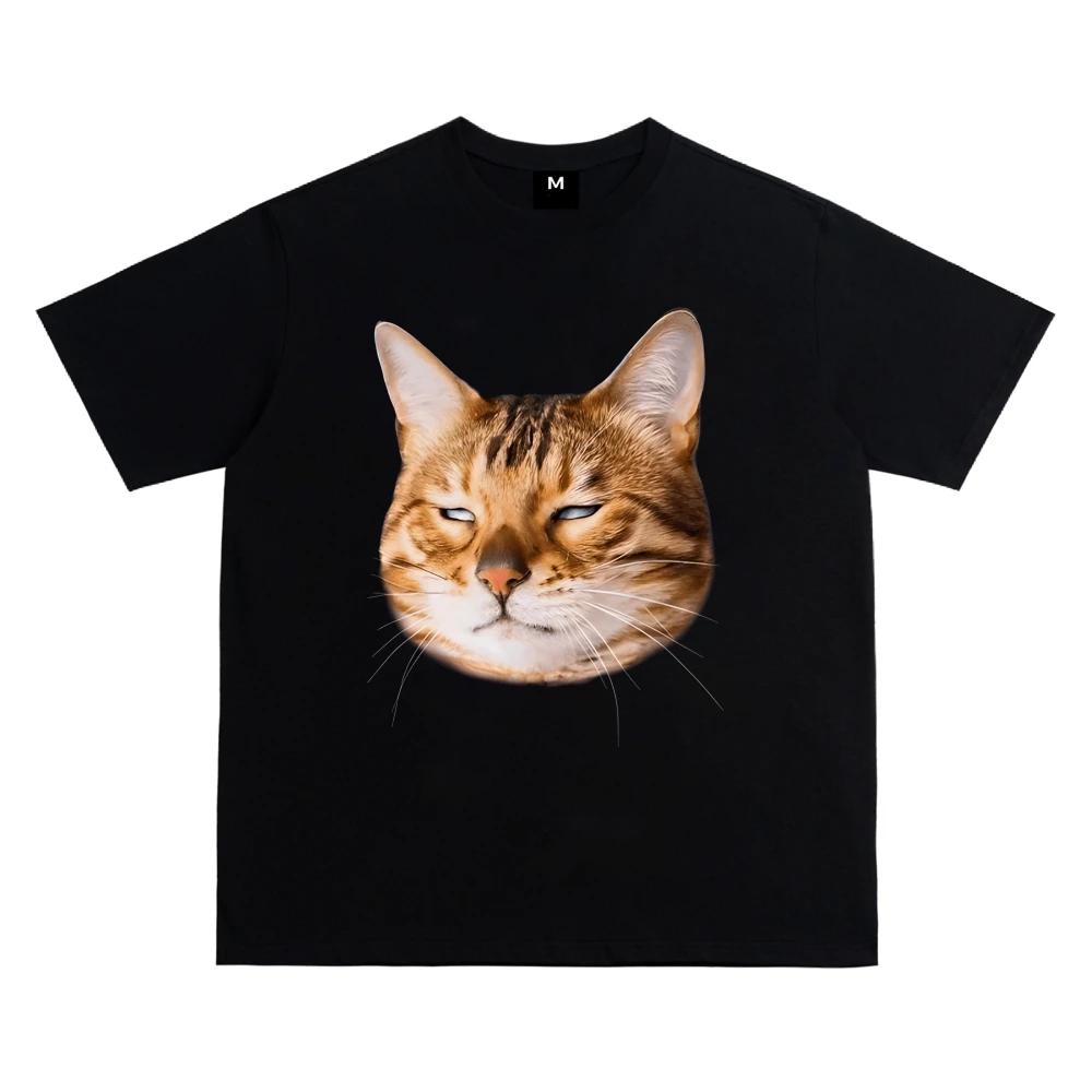 Kittens Avatar Blouse Women's T-shirt Female Y2k Clothes Girls Kawaii Tops House Pet Print Streetwear Cute Cat Graphic Clothing