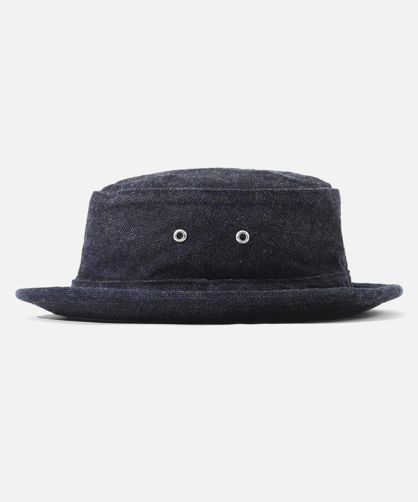 KOJIMA GENES Pork Pie Hat Made in Japan Cap Denim Black One Wash Men's RNB-9045