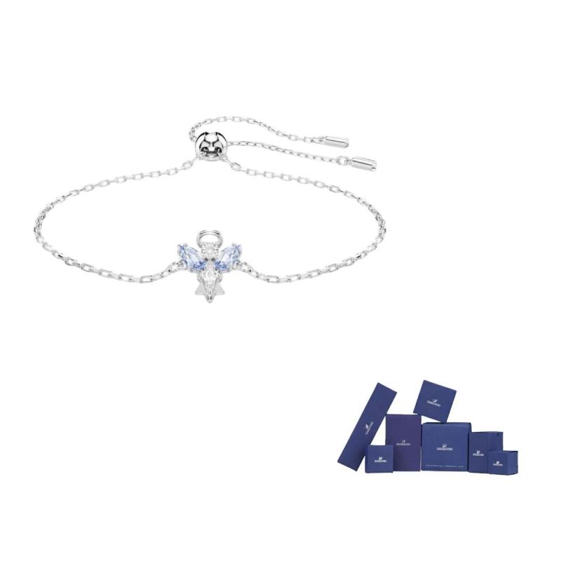 Swarovski Crystal Bracelets Womens Blue F-Original brand box