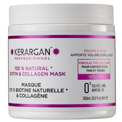 Haarmaske mit Biotin und Kollagen zur Wiederherstellung von Kraft und Glanz – Für strapaziertes Haar – Ohne Sulfat, Paraben, Silikon – 500 ml