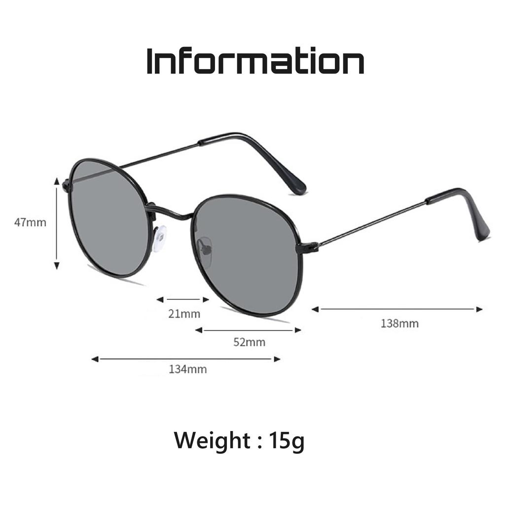 REONAS and UV Boston Perfect for and Night Driving Sunglasses, Polarized, Photochromic, Color-Changing, Protection, Style, Metal, Celebrities,