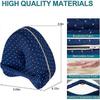 Knee pillow for side lying, orthopedic pillow with memory foam white