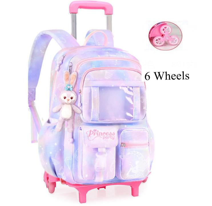 School Rolling backpack Bags school wheeled backpack for girls kids School trolley bag for girls school bag wheels for girls