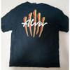 Used Alva T-shirt Black Gradient Logo Double-sided Print FJ