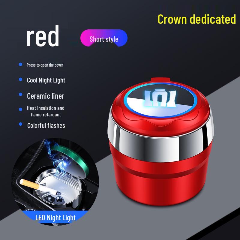 Toyota Crown Lu Fang ROYAL Car Ashtray with Multicolor Ambient Light for Car and Home Use
