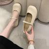 With Skirt Evening Breeze French Mary Jane Grandma Shoes Girl 2025 New Autumn Flat Fairy Shoes Gentle Single Shoes