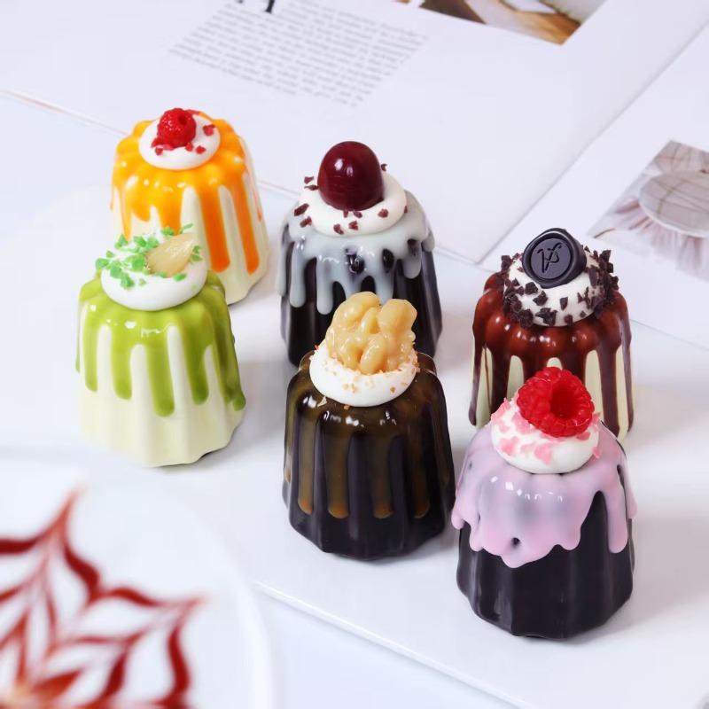 1PC Artificial Fruit Cake Cookies Fake Food Decoration Photography Pro Food Simulation Cake Model Tea Table Decoration