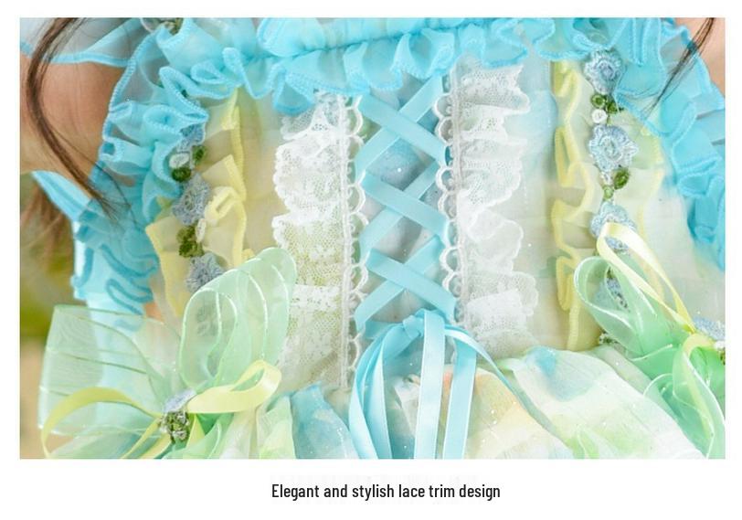 Sommer-Lolita-Kleid für Mädchen - Prinzessinnen-Geburtstags- und Festkleid Der Zauberer von Oz