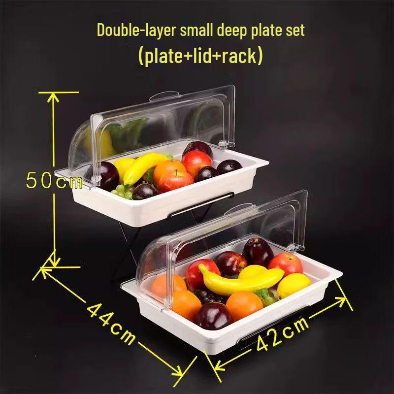 Melamine Food Display Tray with Lid