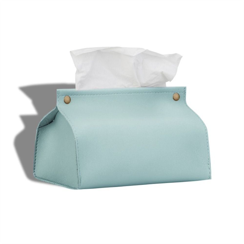 Zuhause Schreibtisch Schlafzimmer PU-Leder Serviettenbox Papiertuchspender Feuchttücher Aufbewahrungsbox Taschentuchhalter