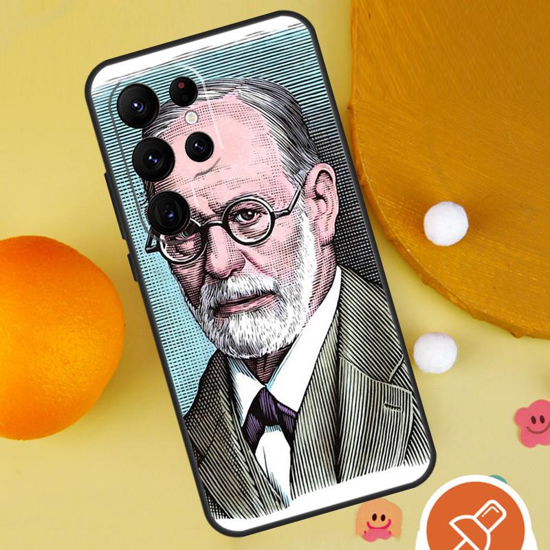 Sigmund Freud Phone Case For Samsung Galaxy S25 Ultra S23 S22 S21 Ultra S9 S10 S20 Plus S24 FE Funda Cover