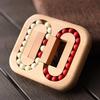 Rotating Magic Bean Fingertip Toy Wood Puzzles Brain Teaser Fidget Anxiety Stress Relief Toys Fun Gifts For Adults And Kids