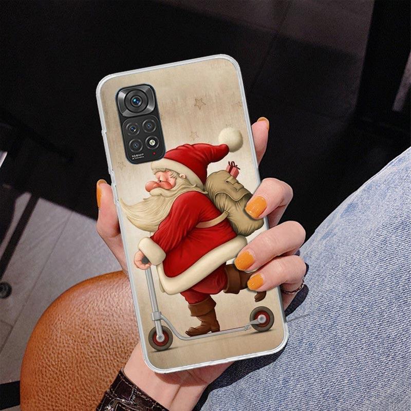 Christmas Santa Claus Present Phone Case For Xiaomi Redmi Note 15 14 13 12S 12 11 Pro Plus 14S 11S 11E 10 10S 11T 5G Personalize