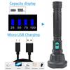 USB Rechargeable Flashlight Bright Wick Strong Light Led Flashlight Built-in Battery Light with Charging Cable