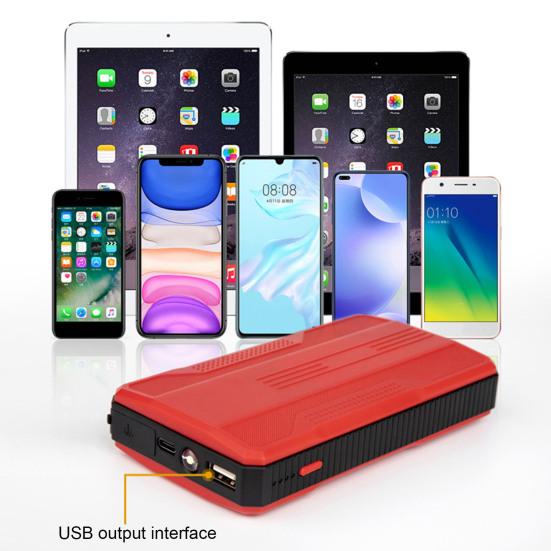 12V Lithium-Auto Starthilfe Batterie 4800mAh Tragbare Power Pack mit Schnell Ladung High-Helligkeit Notfall