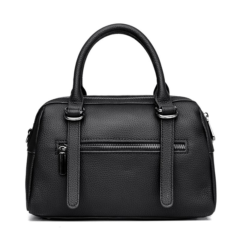 Mode Effen Kleur Echt Leer Schouder Crossbody Tas voor Dames Hoge Kwaliteit Koeienleer Handtas Luxe Vrouwen Messenger Tas