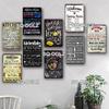 SQDGLZ Hand Painted KITCHEN Metal Sign Bar Wall Decor Tin Sign Vintage Home Decor Painting Plaques Art Blackboard Poster