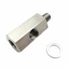 1/8'' BSPT Oil Pressure Sensor To Two NPT Adapter Turbo Supply Feed Line Gauge