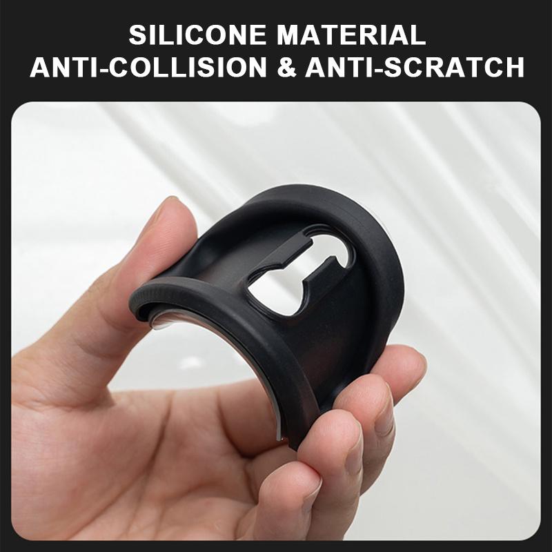4 Pcs Car Door Lock Protective Cover Universal Silicone Door Shock Absorber Mute Damping Cushion Thickened Anti-collision Pad
