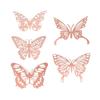 Ozdobné potřeby na párty Zlato Stříbro Růžové zlato 3D samolepky na zeď dutý motýl Samolepky Mariposas