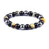 Women's and Men's Bracelet, Natural Stone, Tiger Eye Stone Bracelet, Blue, Brown, Beads, Prayer Bead Bracelet, Protection from Evil, Money Luck,