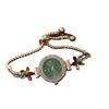 Small Fresh Floral Quartz Watch For Women With Diamond Embellishments And Alloy Strap