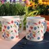 ic664-Design Mug 2p-Pretty Flower Pattern