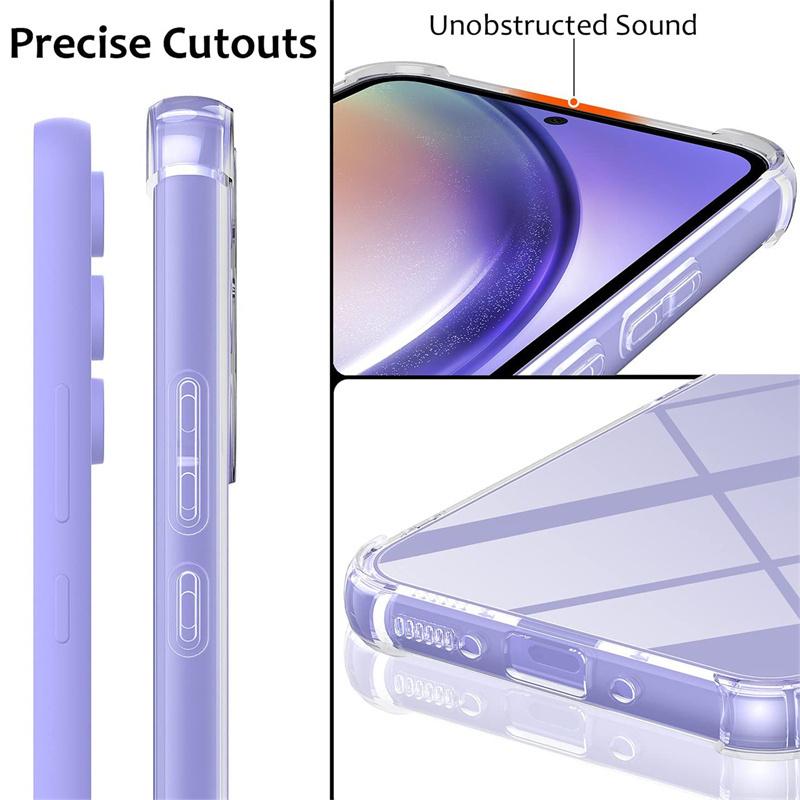 Gasbag Anti-detonare, ultra subțire, subțire, transparentă, transparentă, moale, husă de telefon TPU pentru Samsung Galaxy A04 A04S A04e A14 A24 A34 A54 4G 5G M04 M14 M34