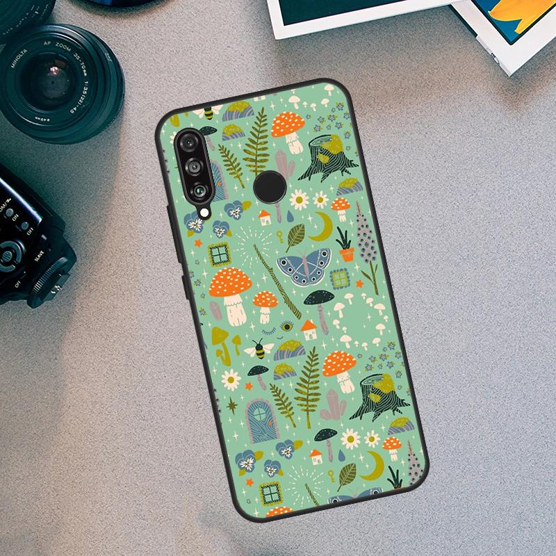 Mushroom Forest For Huawei Nova 5T 9 10 SE 3i 7i 8i 11i 12i Y60 Y61 Y70 Y72 Y73 Y90 Y91 P30 P40 Lite Case
