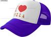 I Love Pizza Hat Mesh Cap for Men Women Adjustable Trucker Hat Baseball Cap