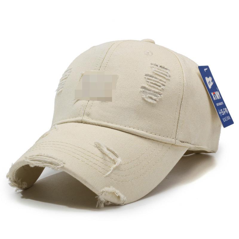 Distressed Baseball Cap Women Unisex Trendy Embroidered Letter Sun Visor Dad Hat