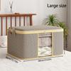 Extra-Large Foldable Storage Bag Portable Freestanding Organizer for Clothes Blankets  Bedding Storage