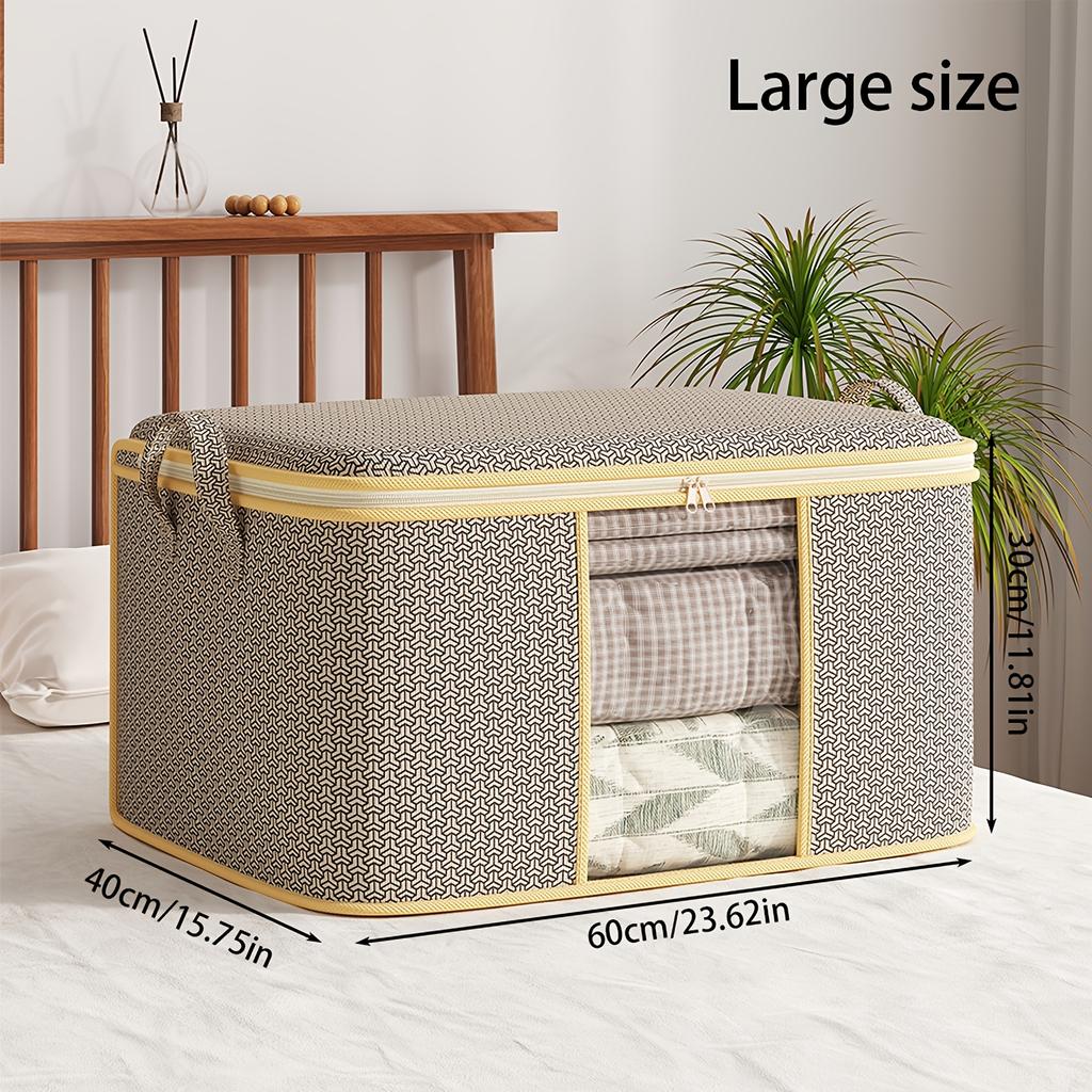 Extra-Large Foldable Storage Bag Portable Freestanding Organizer for Clothes Blankets  Bedding Storage