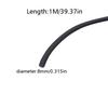 Black Rubber Strip Gaskets Round Sealing Strip Wear-Resistant Bar For Cabinet Door Seal Grease Separator 3/5/6/8/10/12/15/18mm