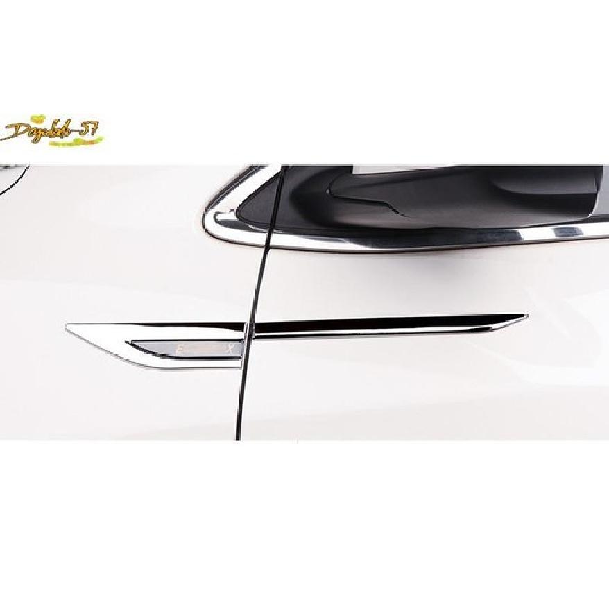 2PCS Chrome Fender Side Air Outlet Cover Trim For Chevrolet Equinox 2018-