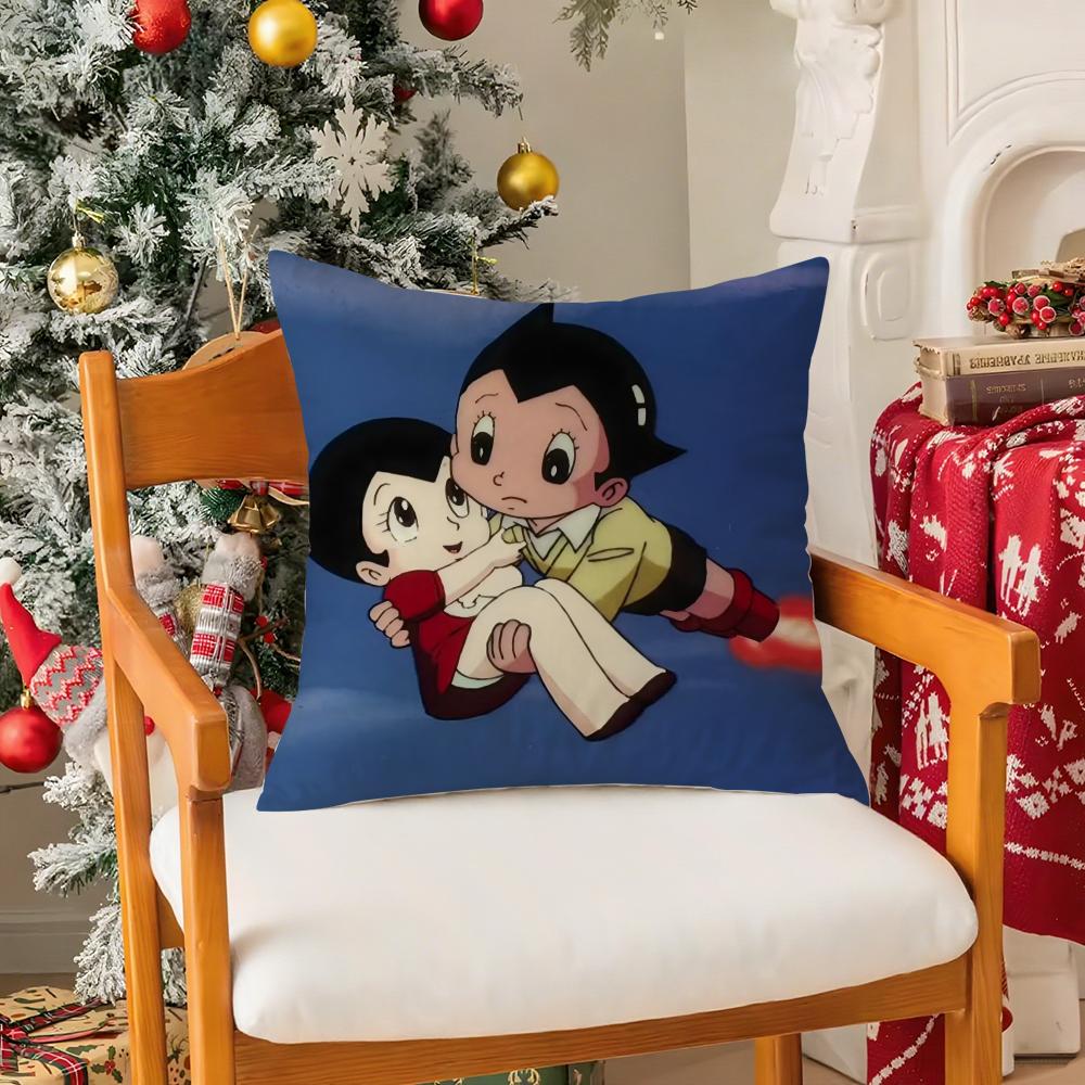 Anime A-Astro B-Boy Pillow Case Silky Elegant Comfort Sofa Bed Invisible Zipper