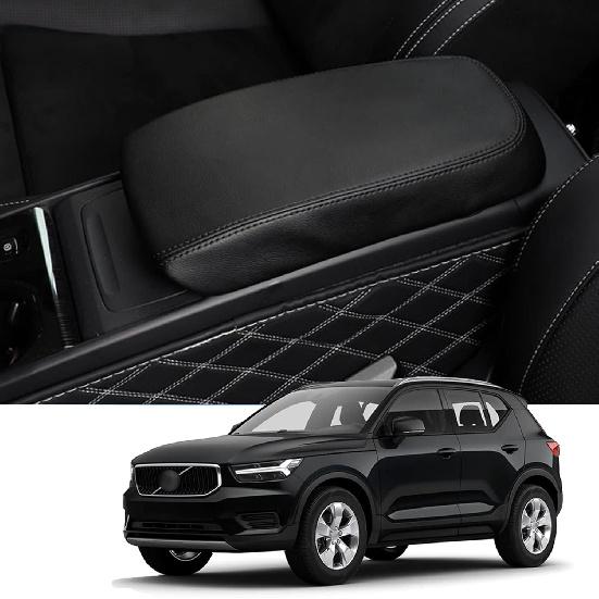 

2019-2025 2026 Накладка на центральную консоль для Volvo XC40 (Core/Plus/Ultra/Ultimate/Momentum/R-Design/Inscription), Водонепроницаемый и удобный кожаный подлокотник for XC40 (Leather)