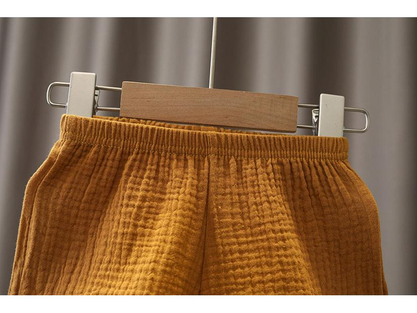 Summer Baby Cotton Gauze Short-Sleeve Two-Piece Set: Lightweight and Breathable for Boys and Girls